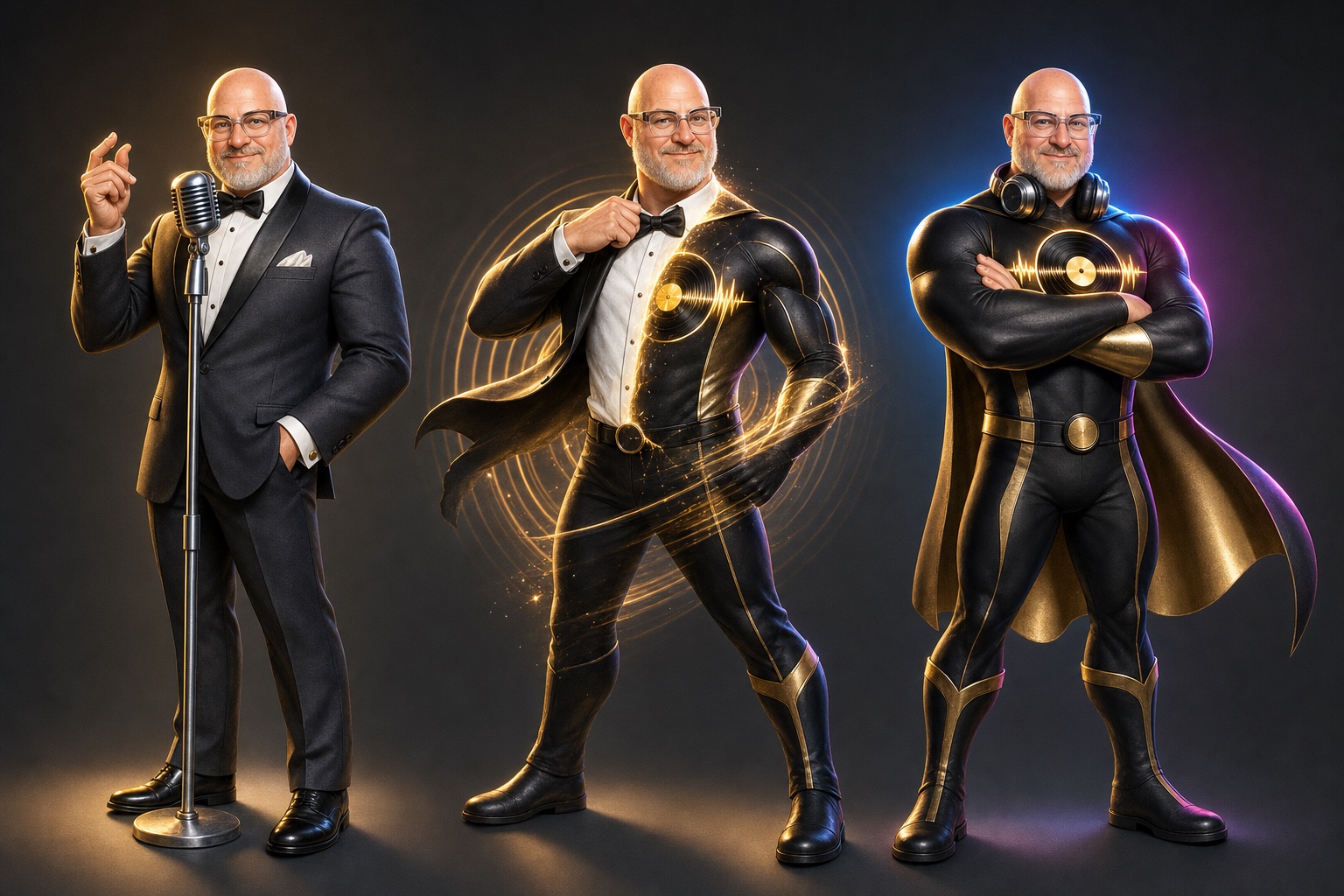Super DJ — stylized brand portrait