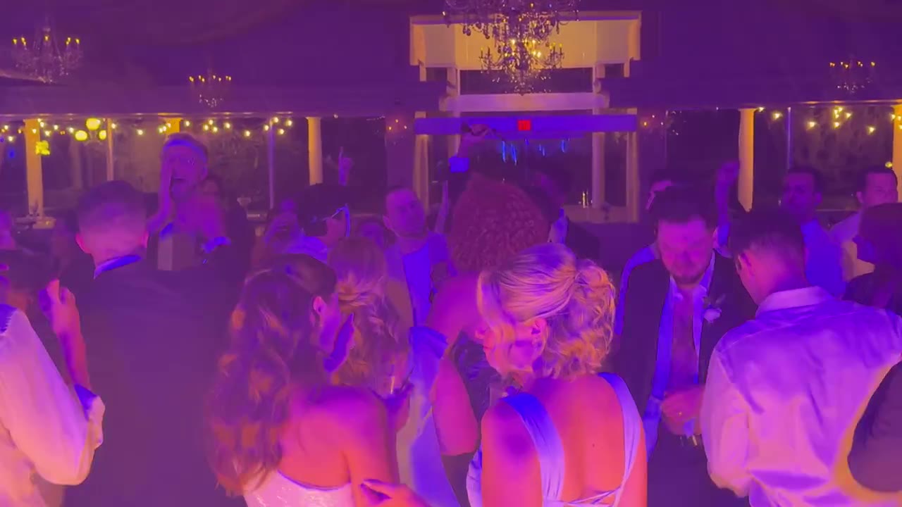 Reception dance floor clip